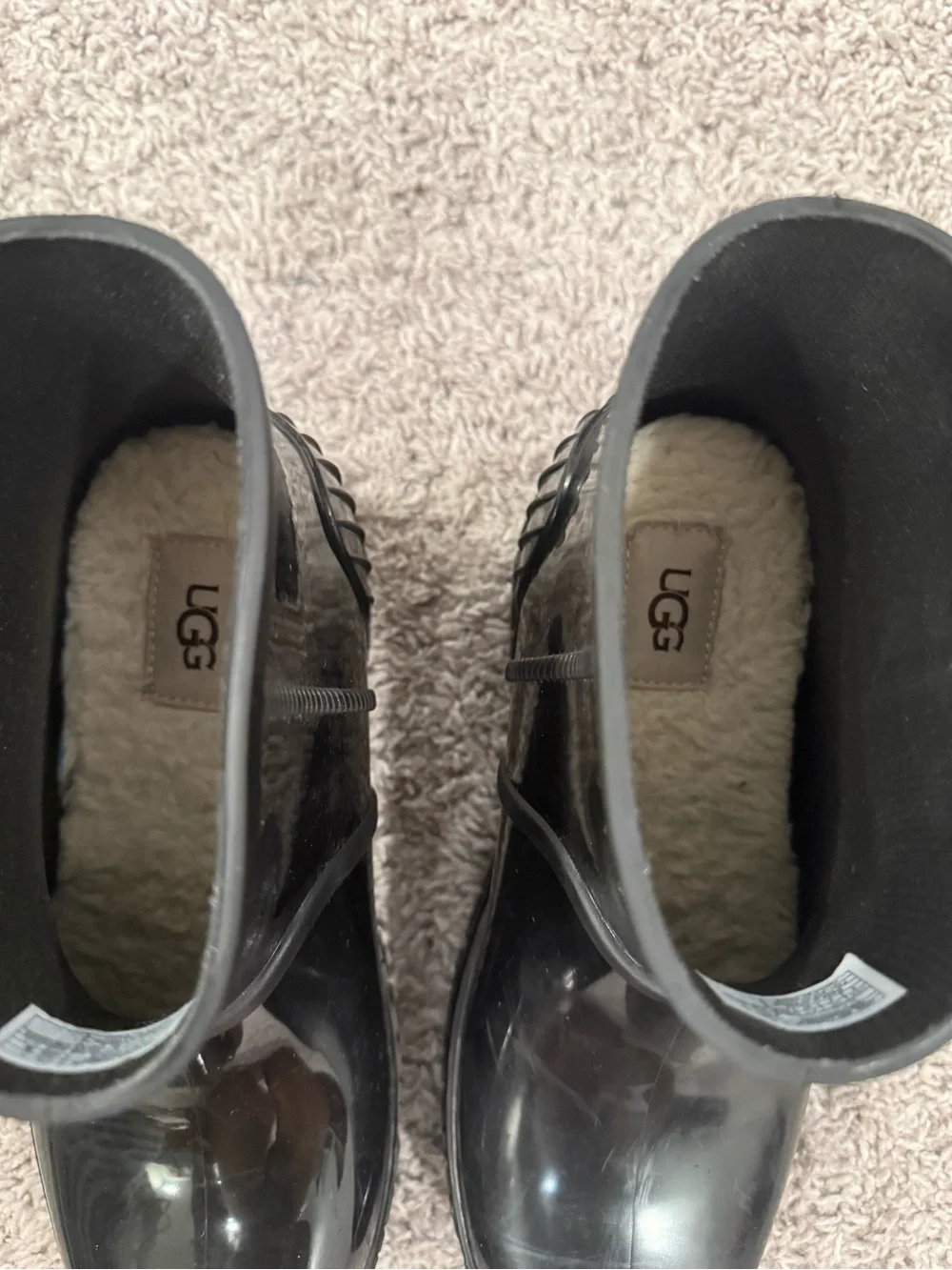 UGG Drizzlita Ankle Rain Boots, Black, Big Kid Sz 5